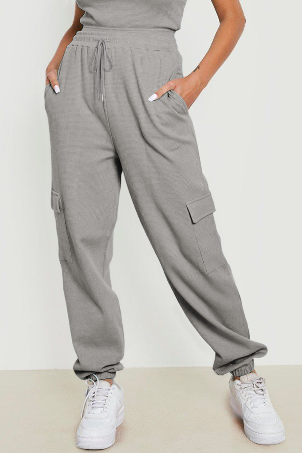 Drawstring Joggers with Pockets - Drazelle Store