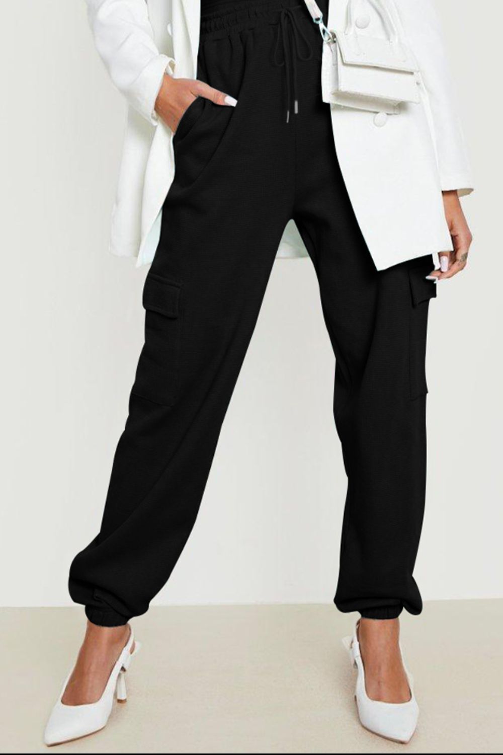Drawstring Joggers with Pockets - Drazelle Store
