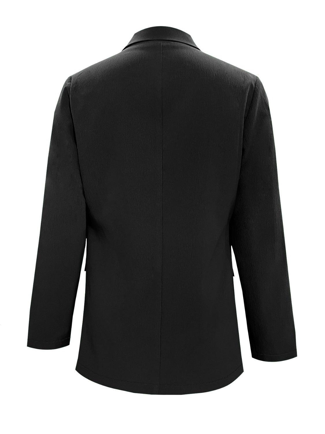 Lapel Collar Long Sleeve Blazer - Drazelle Store