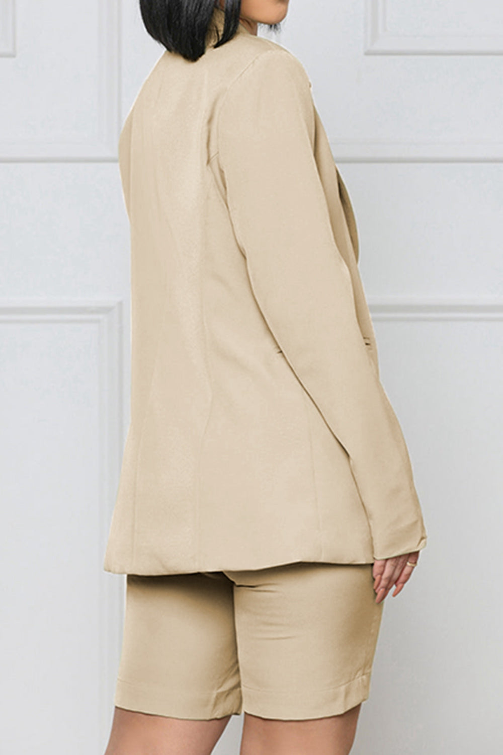 Long Sleeve Blazer and Shorts Set - Drazelle Store