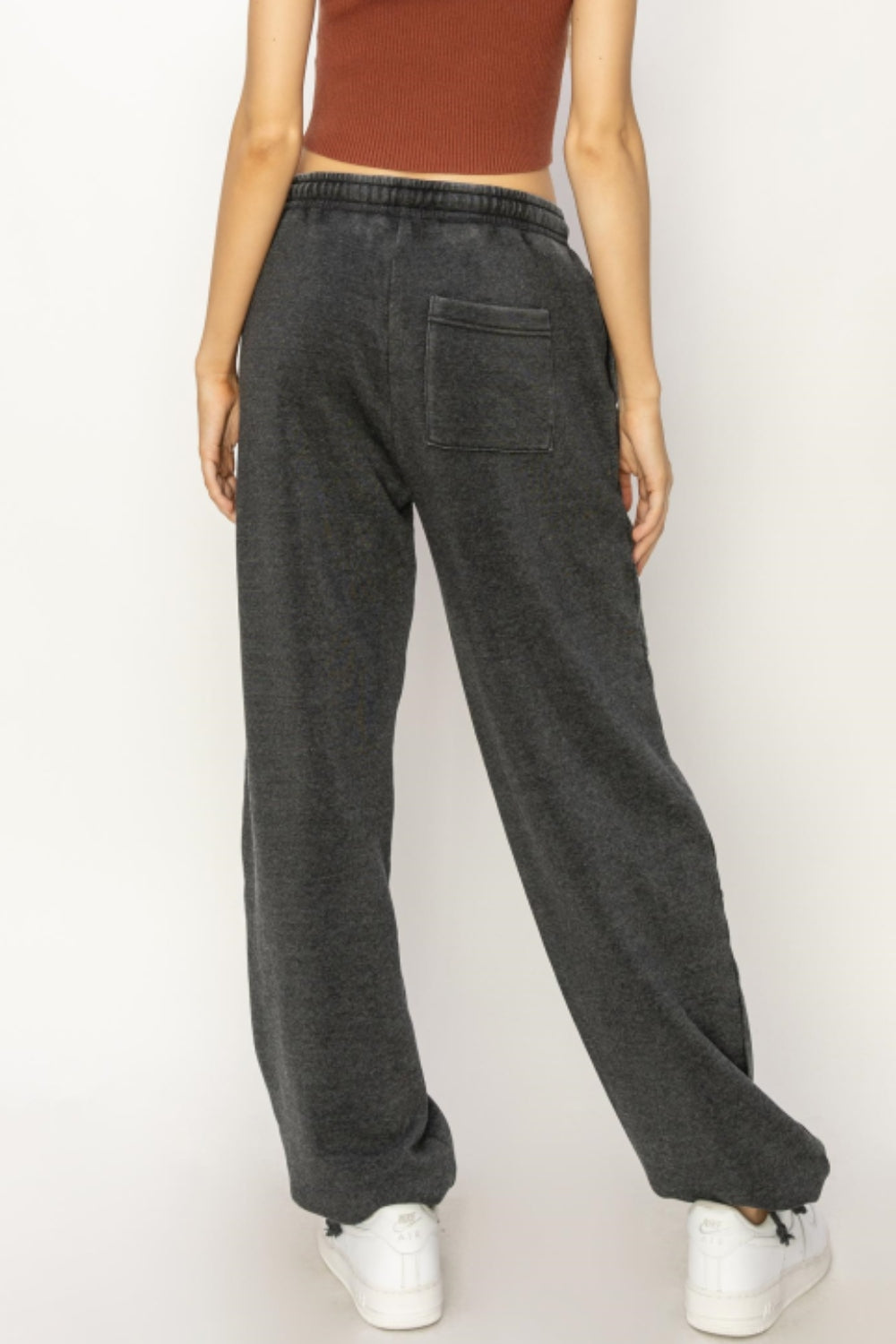 Stitched Design Drawstring Sweatpants - Drazelle Store