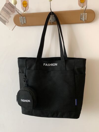 Canvas Aesthetic Tote Bag with Pouch - Drazelle Store