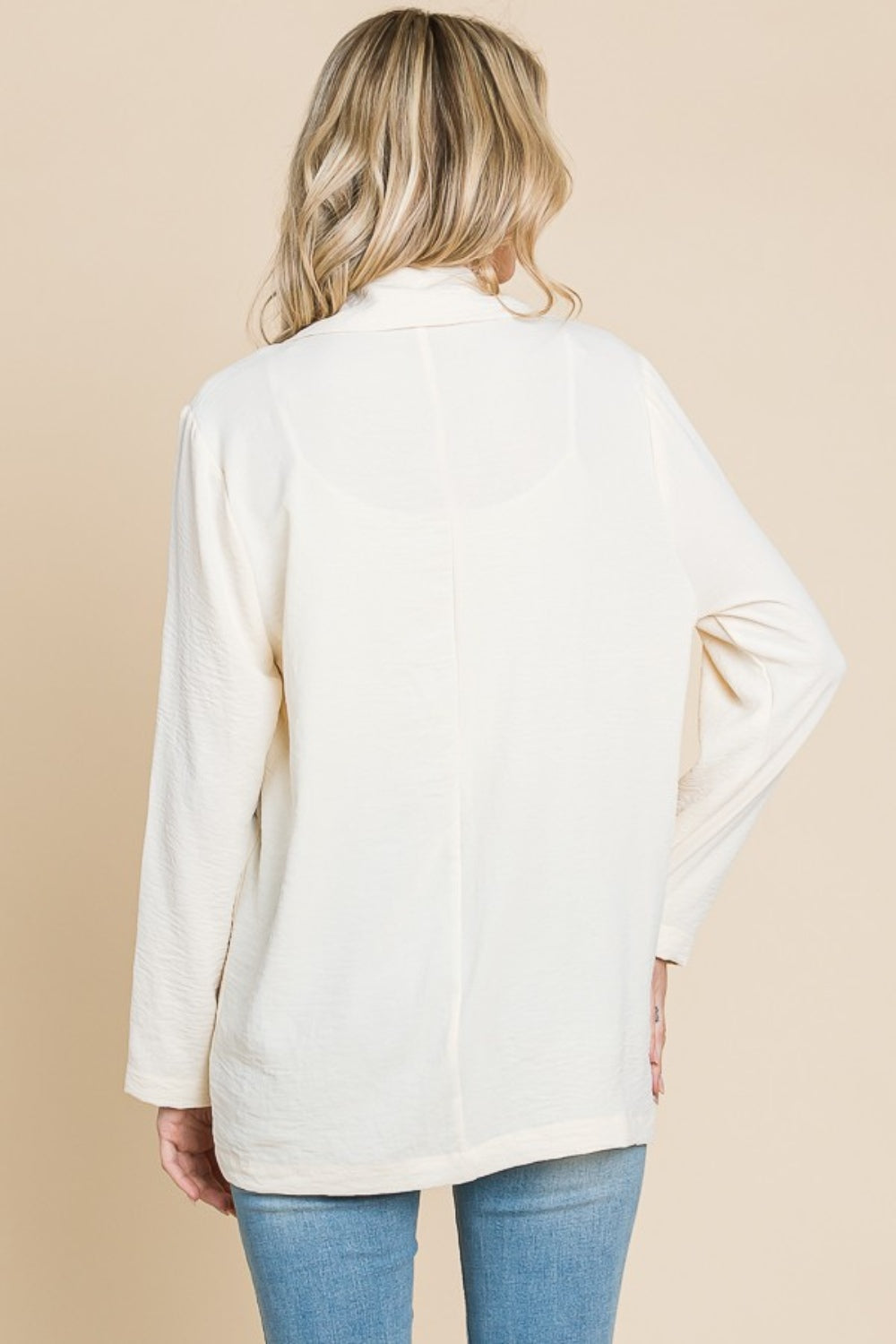 Culture Code One Button Blazer with Pockets - Drazelle Store