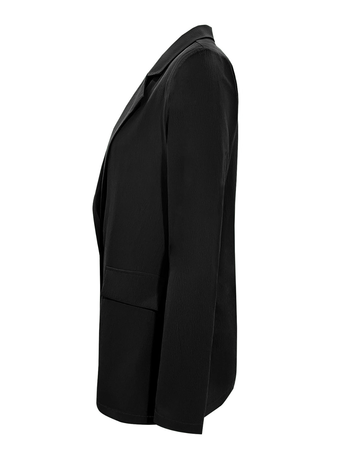 Lapel Collar Long Sleeve Blazer - Drazelle Store