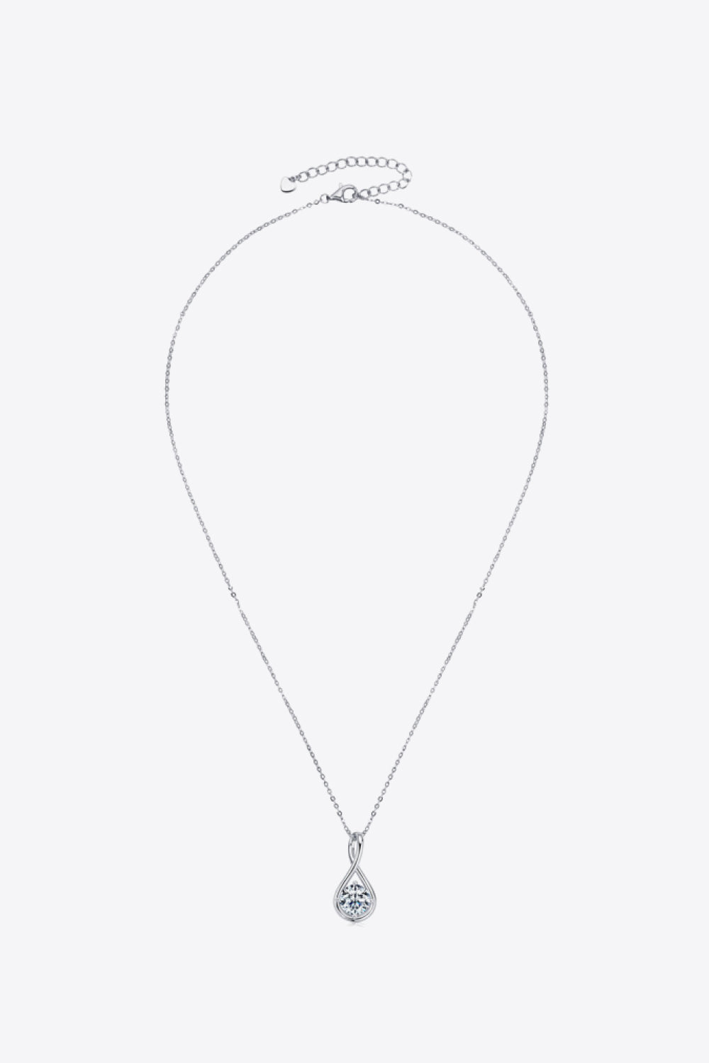 2 Carat Moissanite 925 Sterling Silver Necklace - Drazelle Store