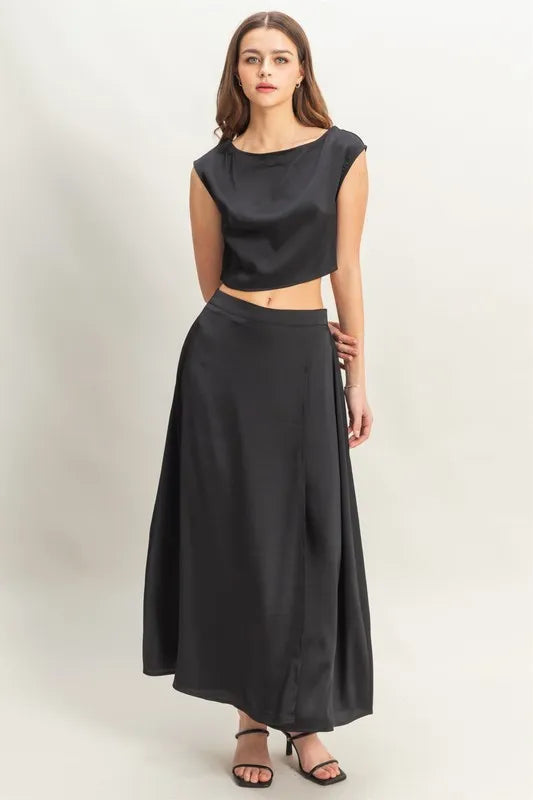 HYFVE Sleeveless Top and Maxi Skirt Set - Drazelle Store