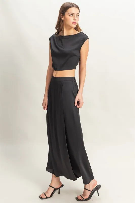 HYFVE Sleeveless Top and Maxi Skirt Set - Drazelle Store