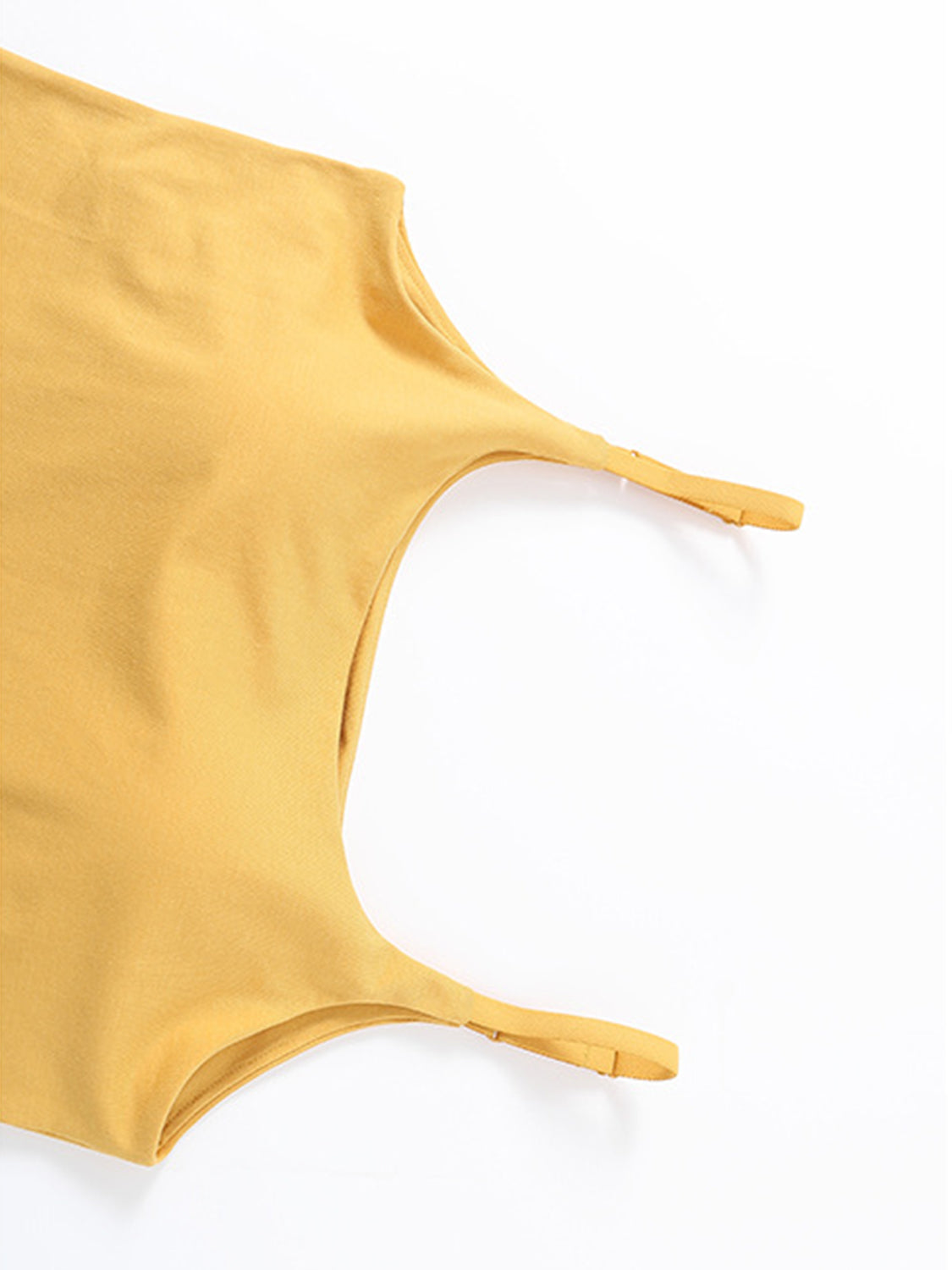 Scoop Neck Cropped Cami with Chest Pads - Drazelle Store