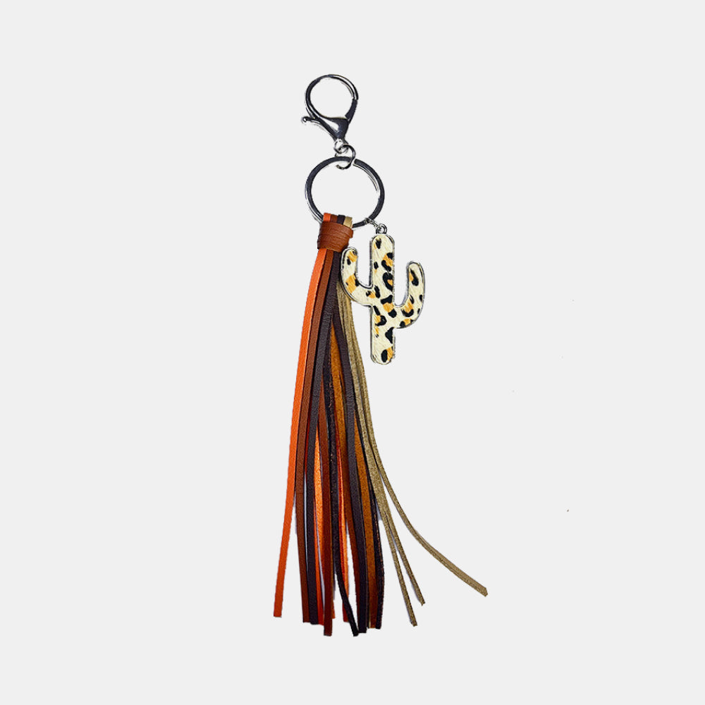 Cactus Keychain with Tassel - Drazelle Store