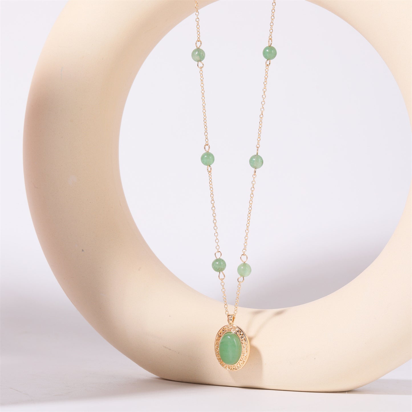 Copper Natural Crystal Pendant Necklace - Drazelle Store