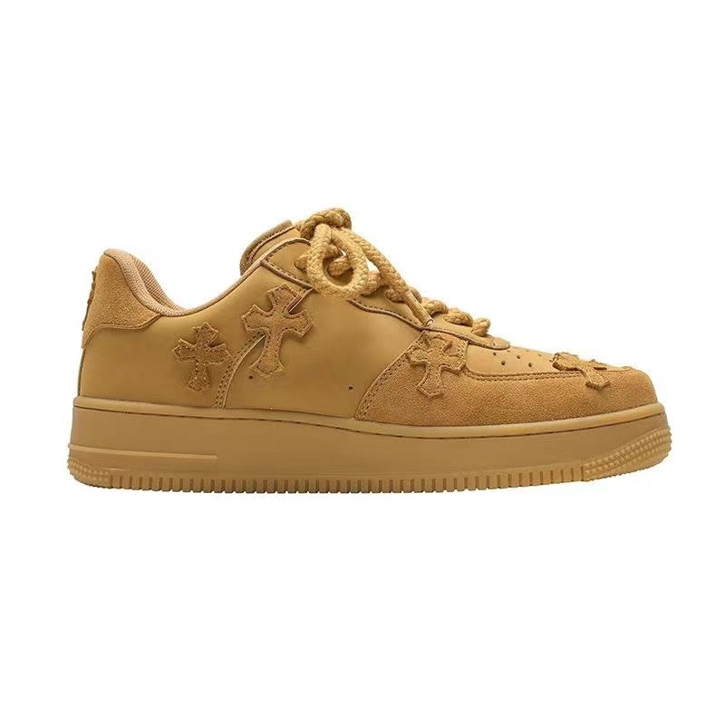 Wheat Casual Sneakers Women Retro Platform Sneaker - Drazelle Store