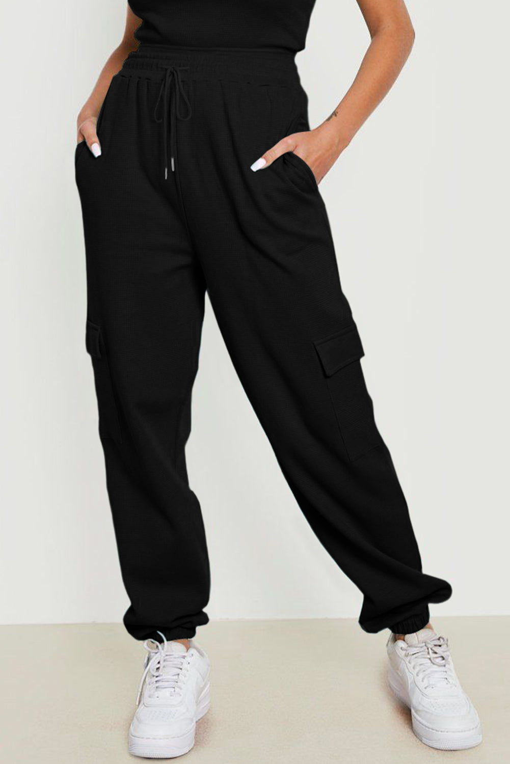 Drawstring Joggers with Pockets - Drazelle Store
