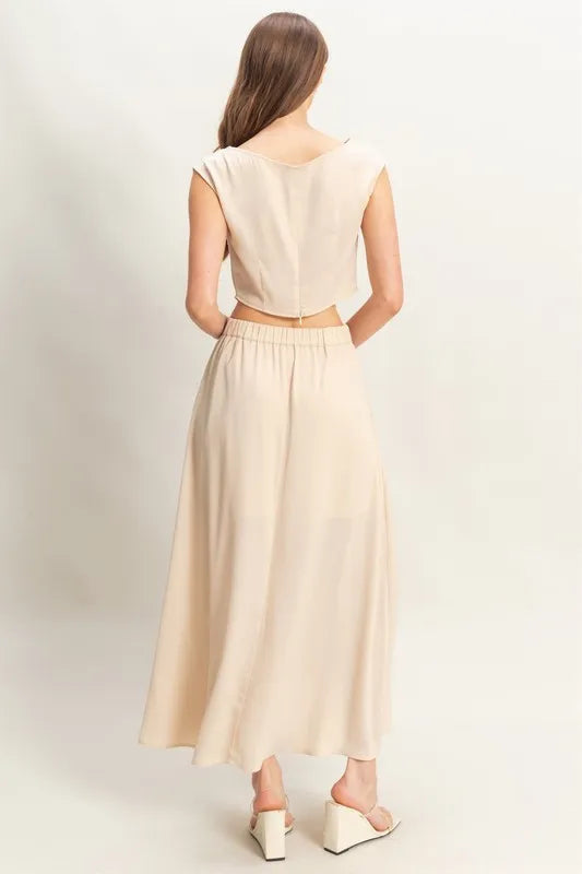 HYFVE Sleeveless Top and Maxi Skirt Set - Drazelle Store