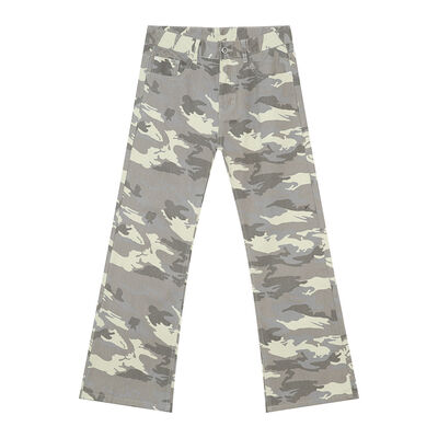 Camouflage Bootcut Jeans with Pockets - Drazelle Store