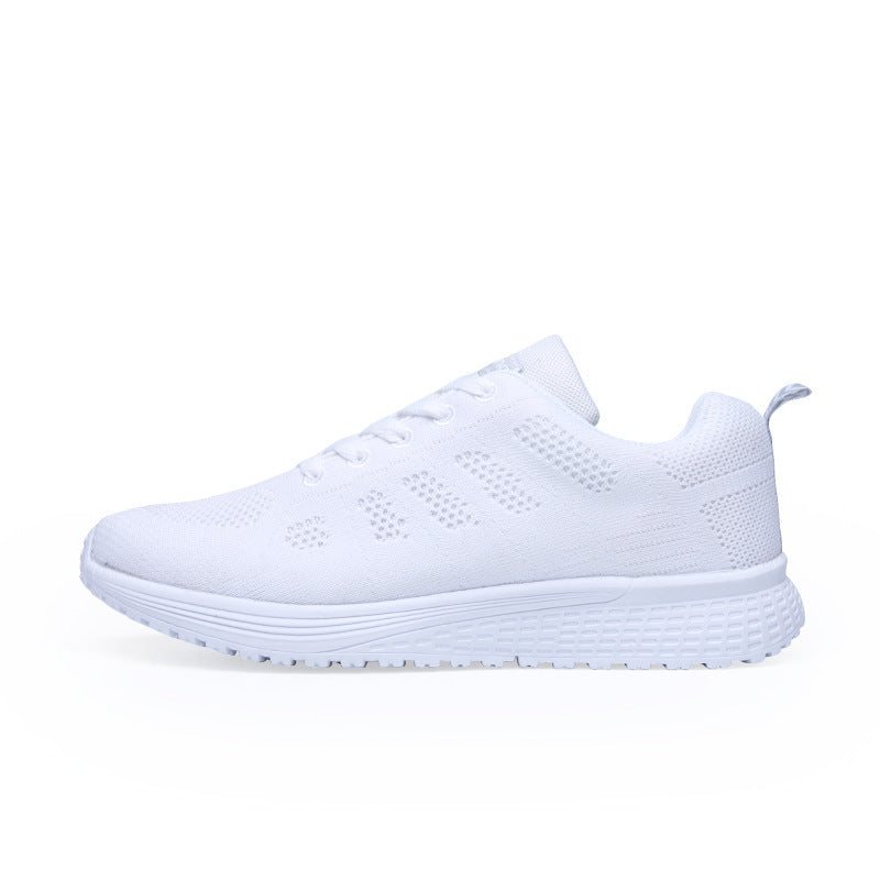 Black White Sneakers Women Lace Up - Drazelle Store