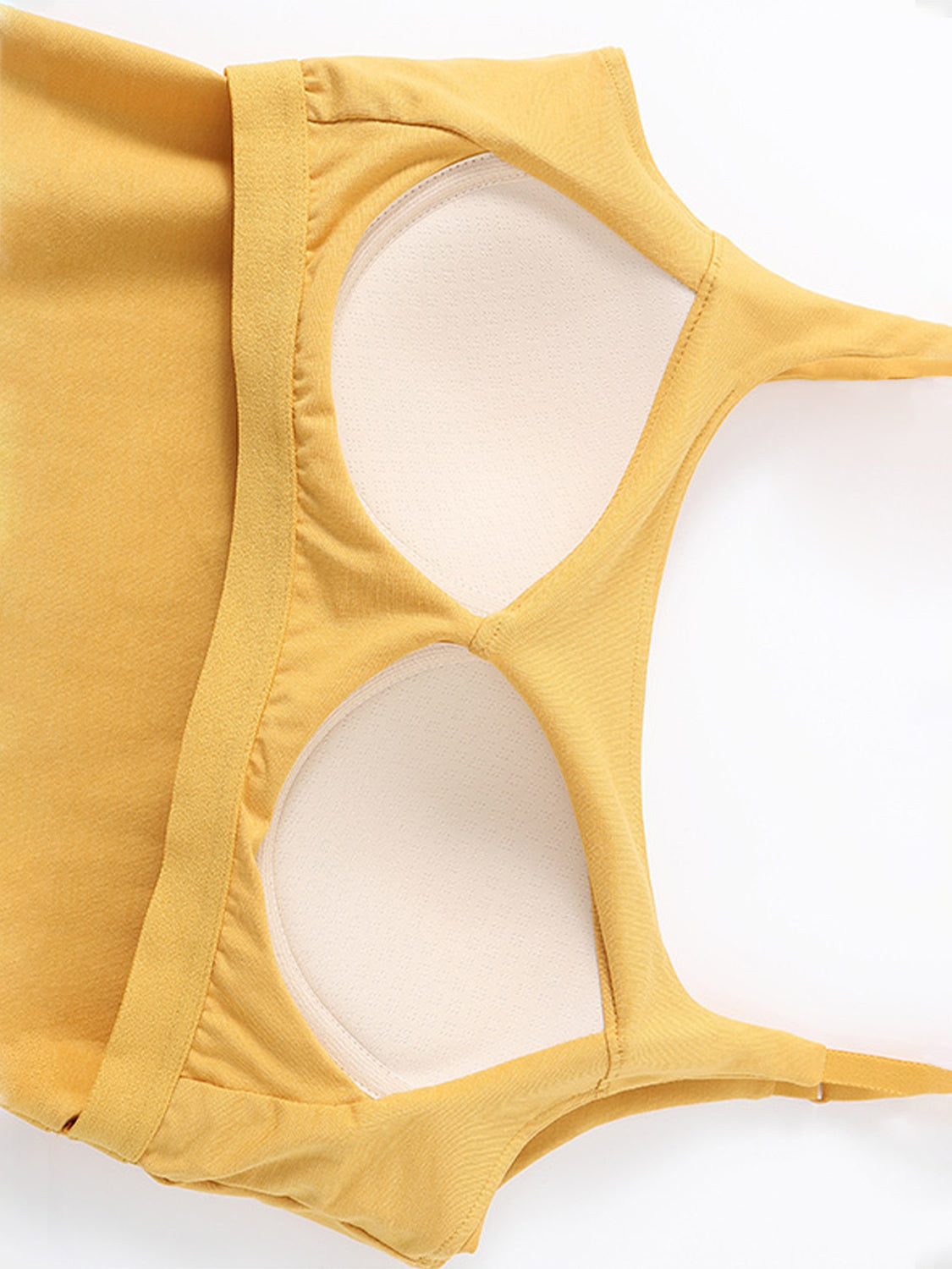 Scoop Neck Cropped Cami with Chest Pads - Drazelle Store