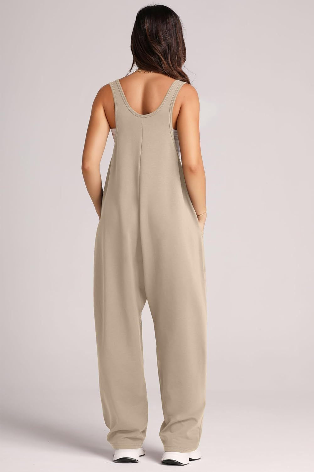 Lovelet V-Neck Wide Strap Overalls - Drazelle Store