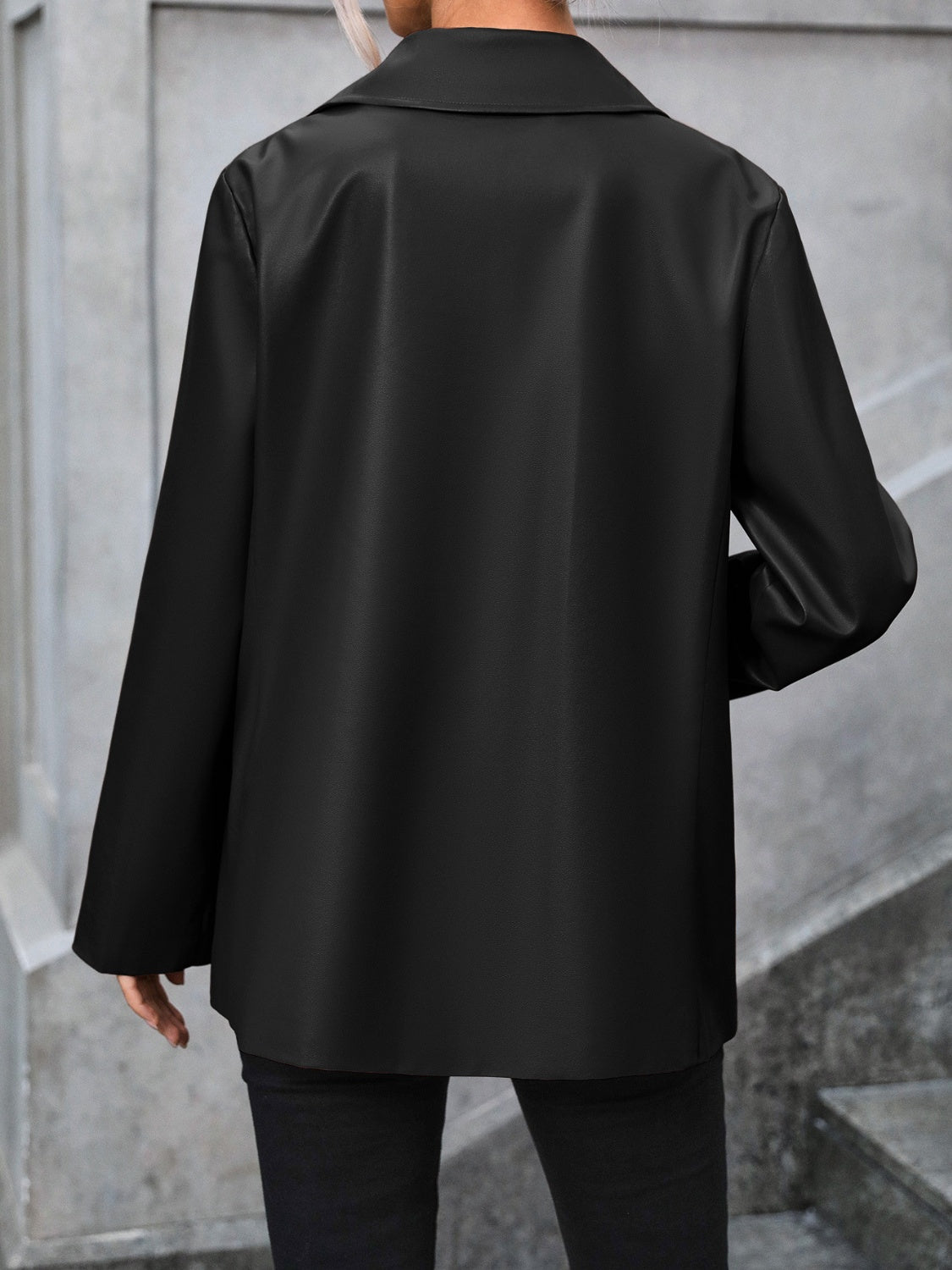 Ivy Lane Pocketed Button Up Collared Neck Blazer - Drazelle Store