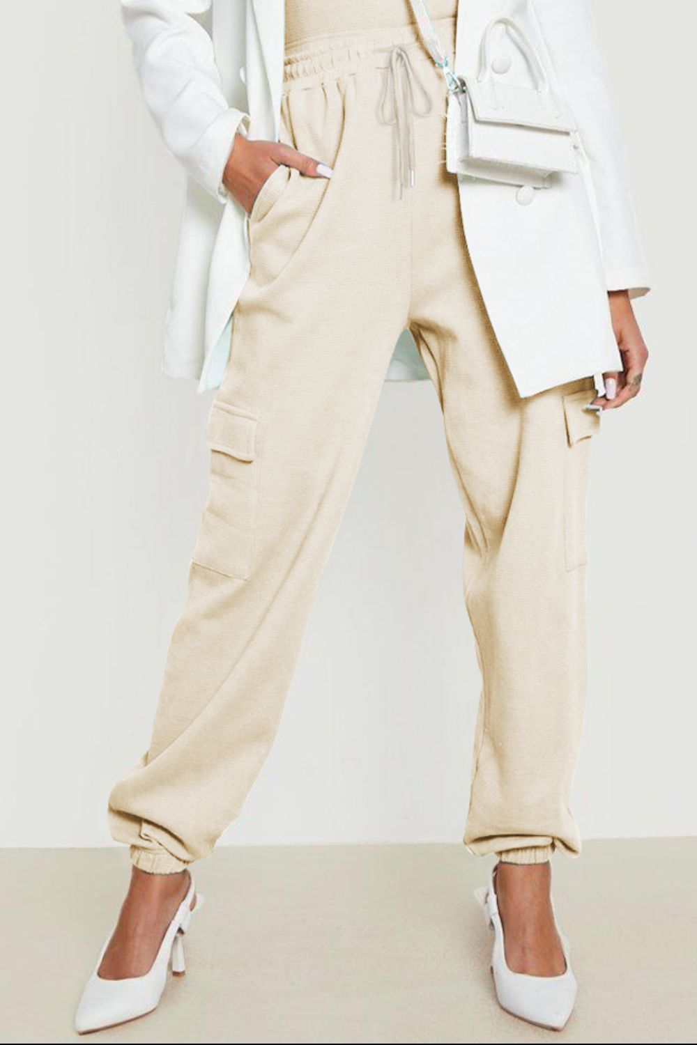 Drawstring Joggers with Pockets - Drazelle Store