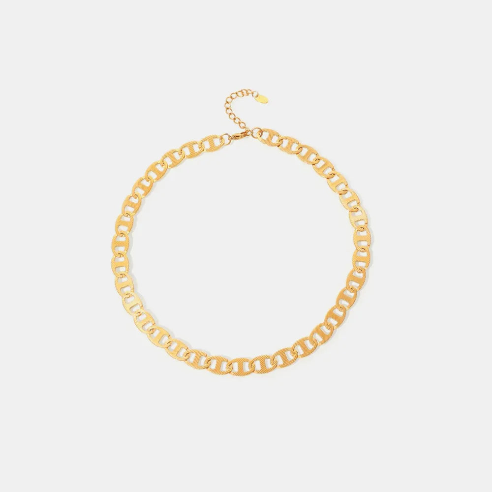 18K Gold-Plated Stainless Steel Chain Necklace - Drazelle Store