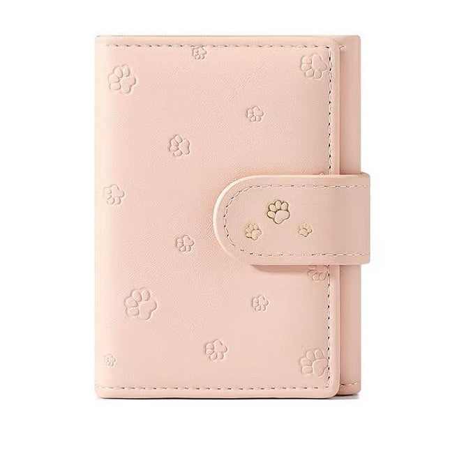 Small Paw Print  Leather Wallets - Drazelle Store