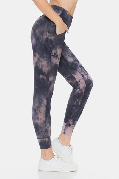 Leggings Depot Tie-Dye High Waist Cropped Leggings - Drazelle Store