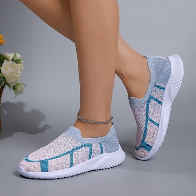 Breathable Mesh Round Toe Sneakers - Drazelle Store