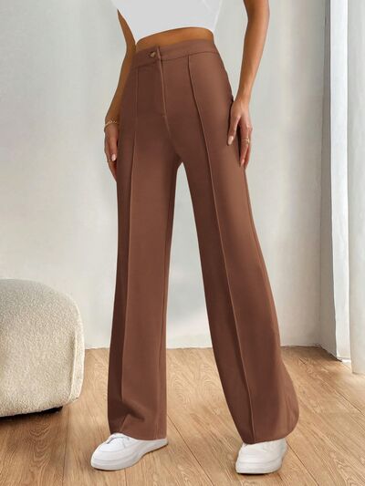 High Waist Wide Leg Pants - Drazelle Store