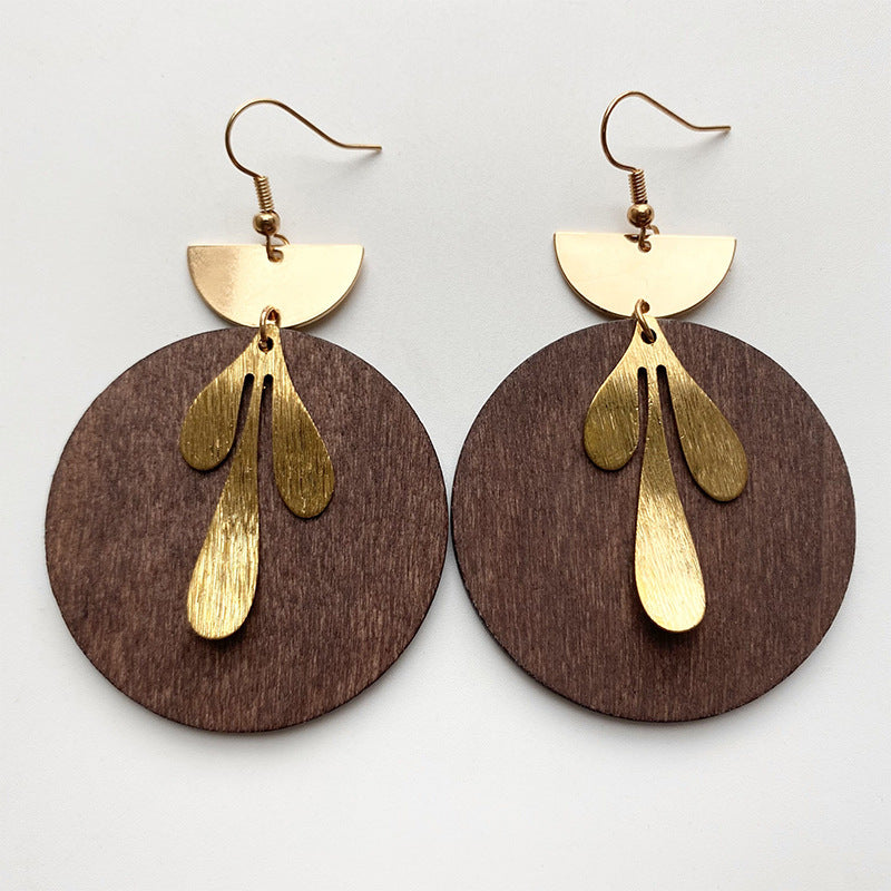 Geometric Drop Earrings-Drazelle Store