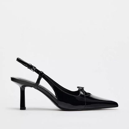 Slingback Pointed Toe Pumps - Drazelle Store