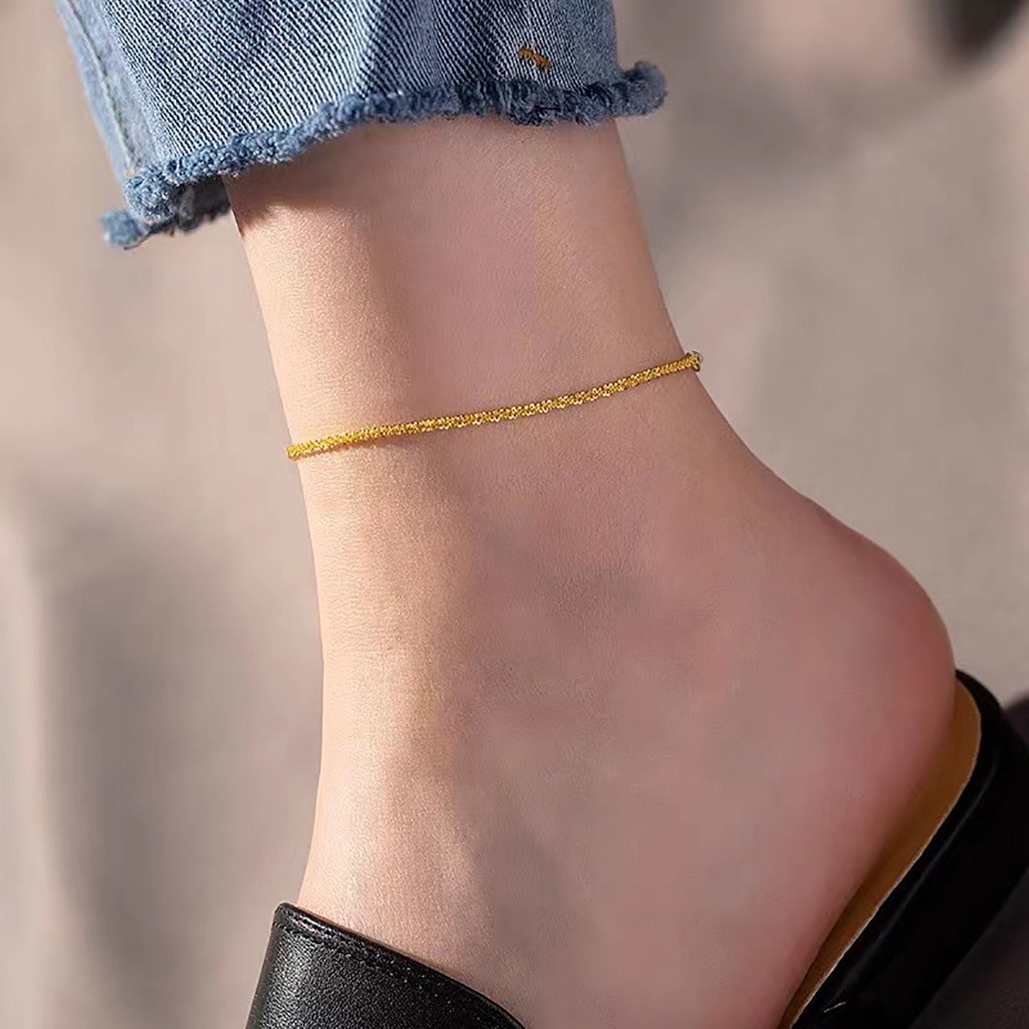 Minimalist Stainless Steel Anklet - Drazelle Store