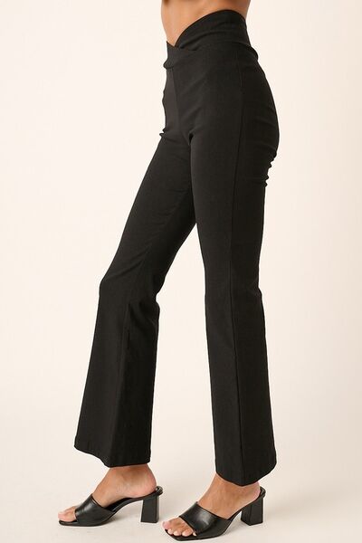 Mittoshop Surplice V Waist Flare Pants - Drazelle Store