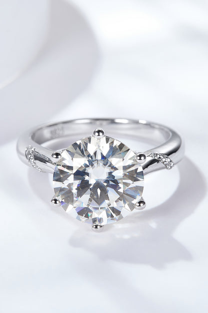 5 Carat  Moissanite Solitaire Ring - Drazelle Store