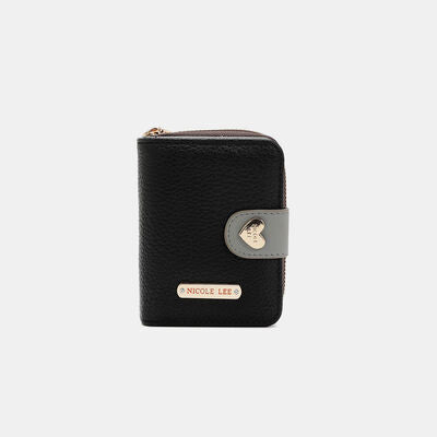 USA Solid Heart Bifold Wallet - Drazelle Store