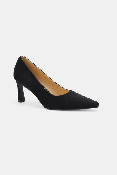 Beast Fashion Faux Suede Point Toe Pumps - Drazelle Store