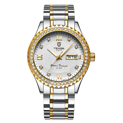 Quartz Gold Diamond Minimalist Wrist Watch - Drazelle Store