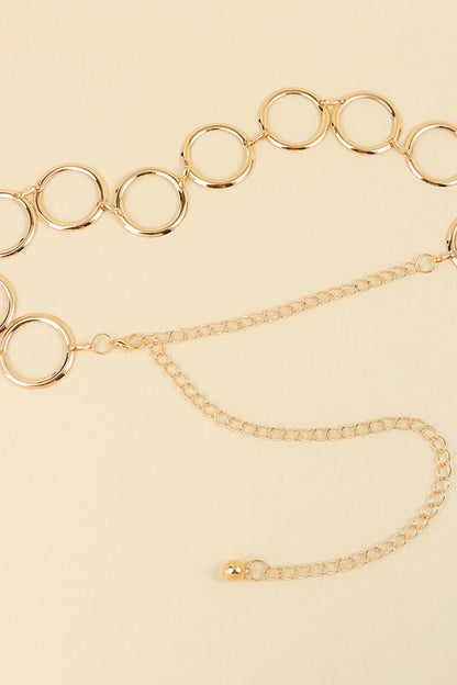 Circle Ring Chain Belt - Drazelle Store