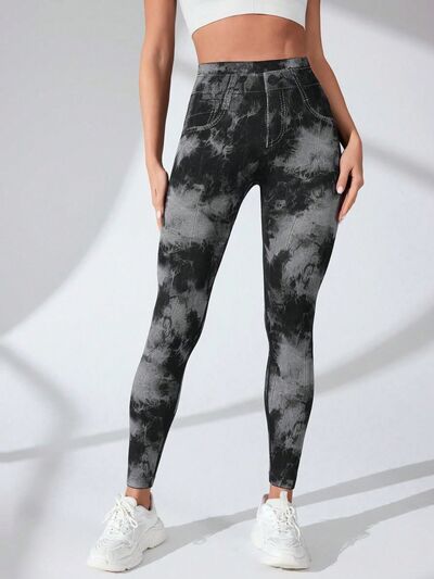 Tie-Dye High Waist Active Leggings - Drazelle Store