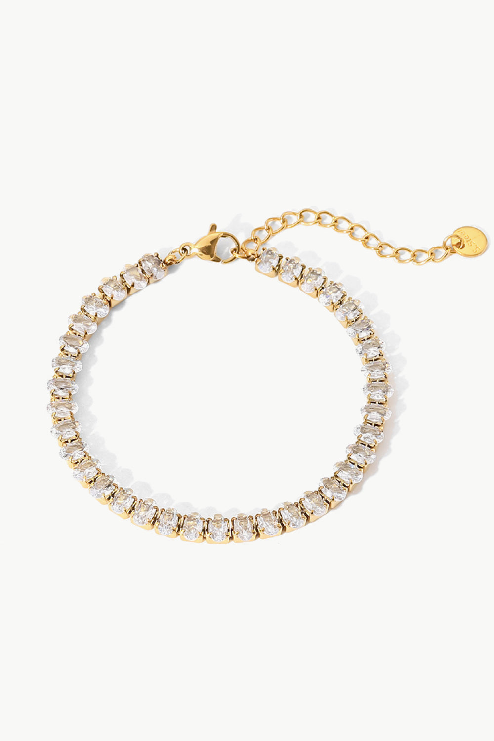 Crystal Zircon Gold Plated Bracelet - Drazelle Store