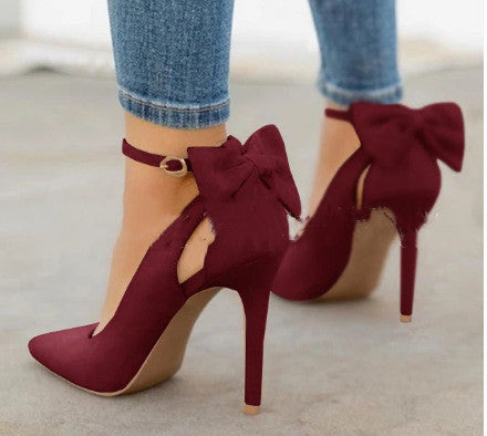 Women's Bow Stiletto Heels - Drazelle Store