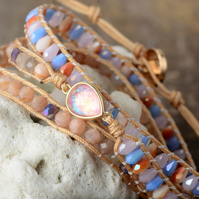 Opal Beaded Bracelet - Drazelle Store