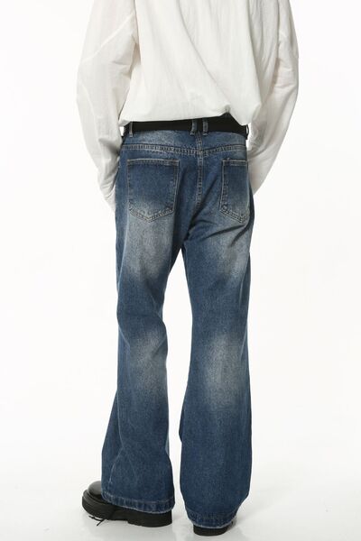 Washed Jeans with Pockets - Drazelle Store