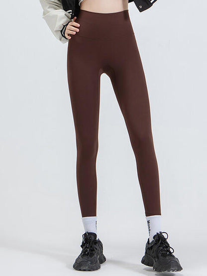 Wide Waistband Sports Leggings - Drazelle Store