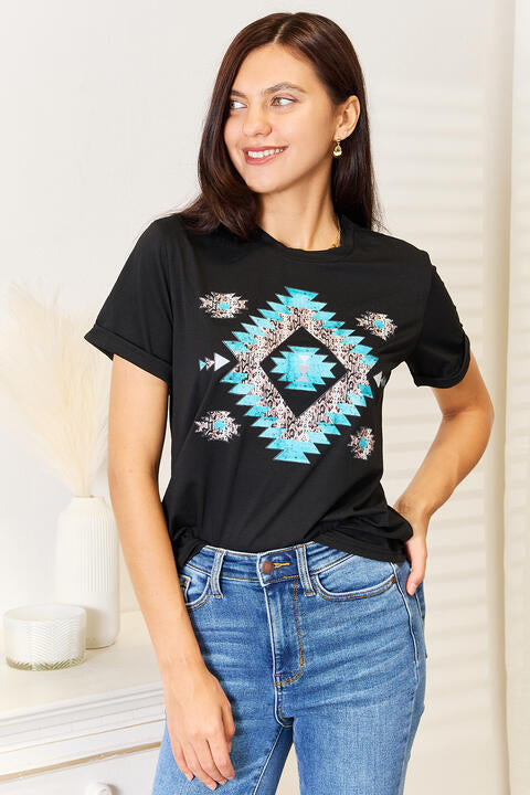 Simply Love Graphic Short Sleeve T-Shirt - Drazelle Store