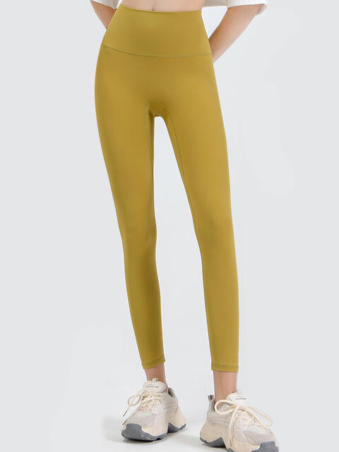 Wide Waistband Sports Leggings - Drazelle Store