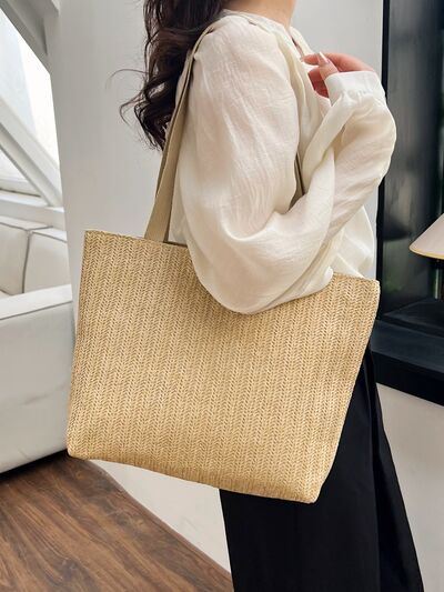 Straw Woven Tote Bag - Drazelle Store