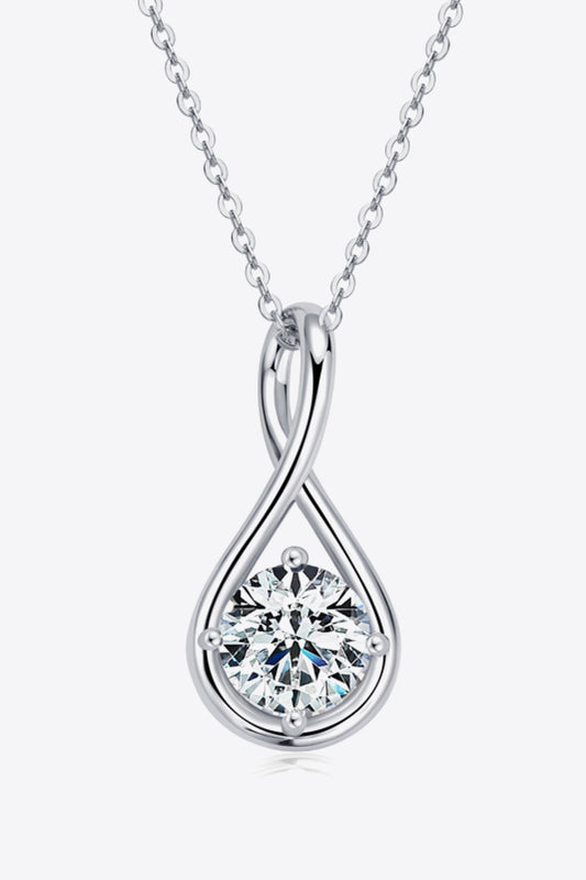 2 Carat Moissanite 925 Sterling Silver Necklace - Drazelle Store