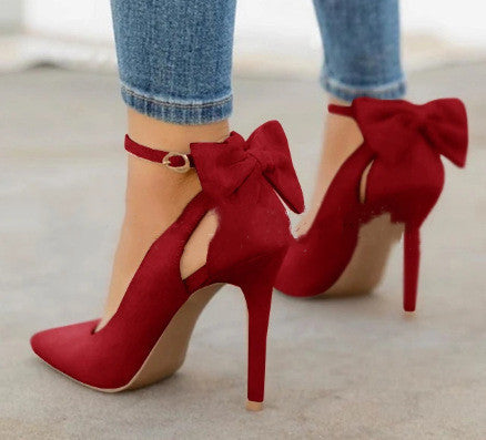 Women's Bow Stiletto Heels - Drazelle Store