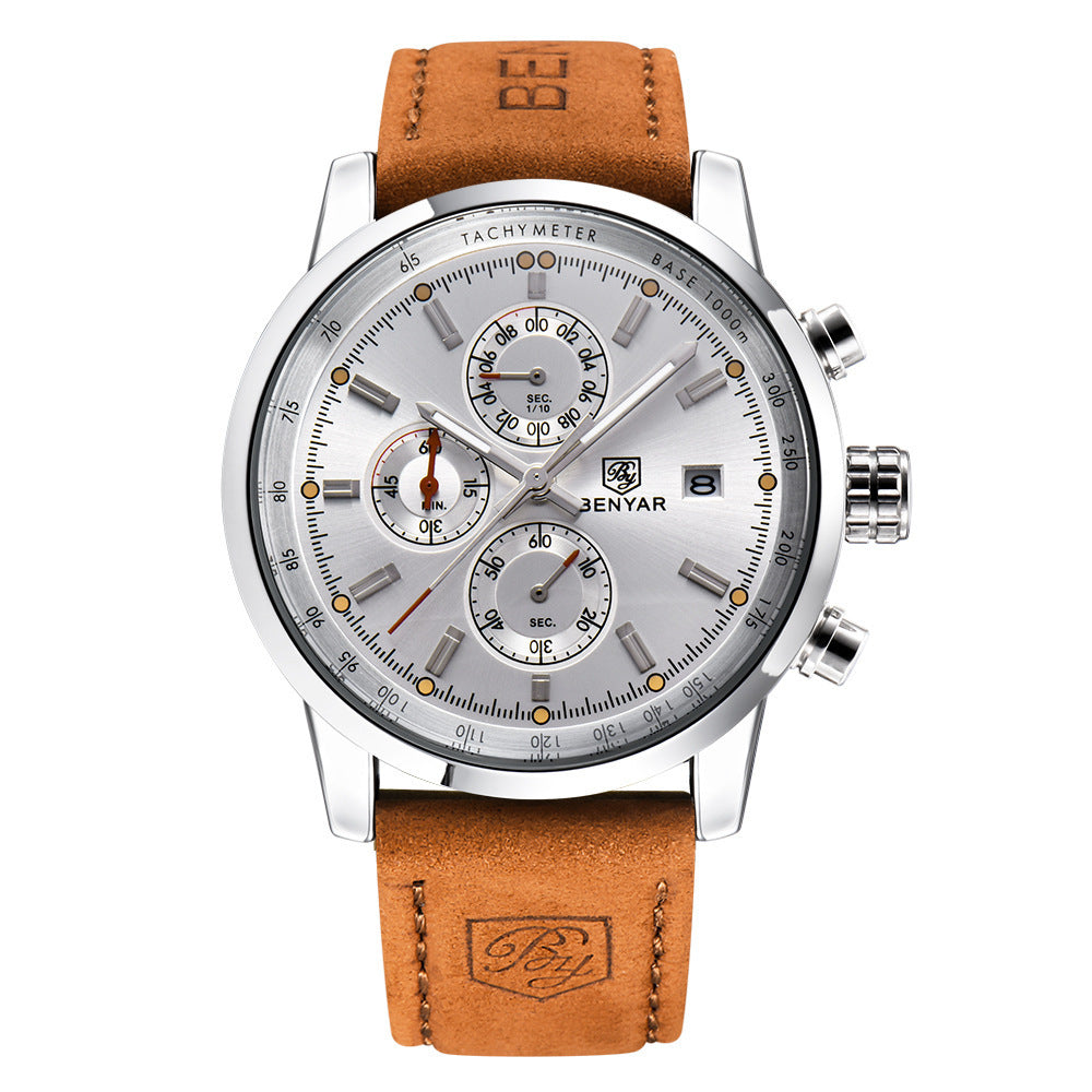 Luxury Quartz Leather Watch - Drazelle Store