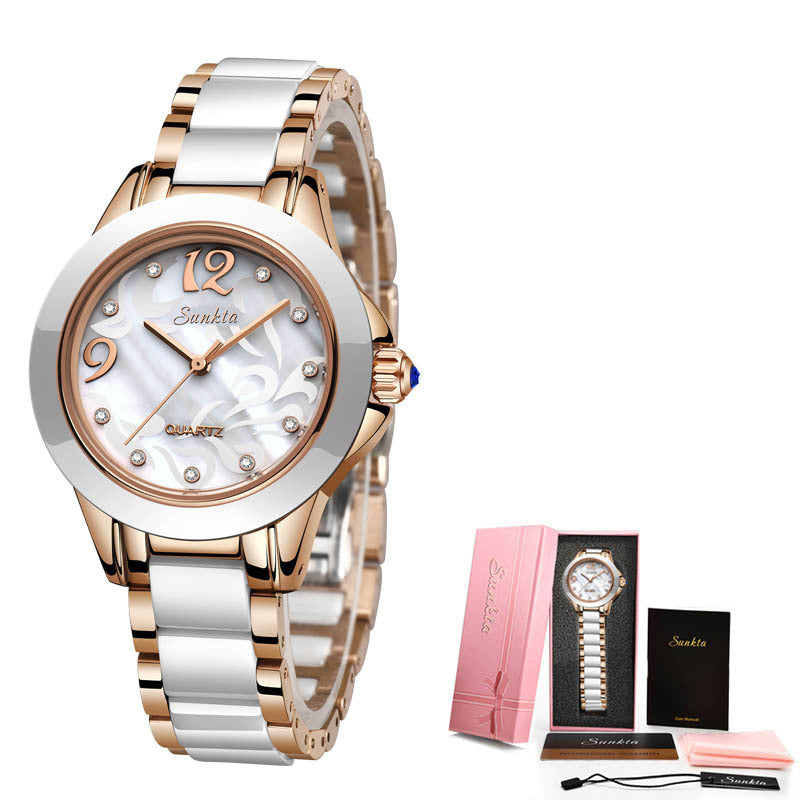 Ceramic Ladies Watches Exquisite High-end Watch - Drazelle Store